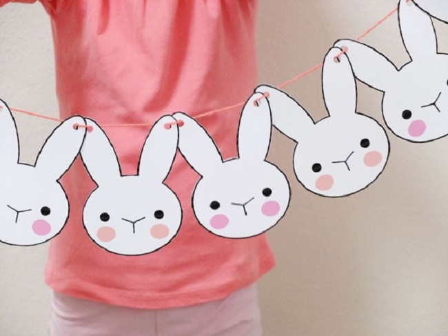 free bunny bunting template