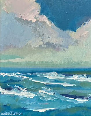 Seascape painting of Cape Cod by artist Karri Allrich
