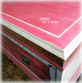 Chippy Milk Paint Makeover via http://deniseonawhim.blogspot.com