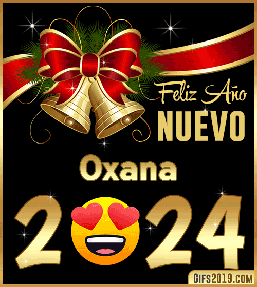 Feliz año nuevo 2024 Oxana