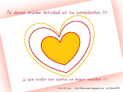 con esta postal de corazones (cumpleaã±os amor corazones)