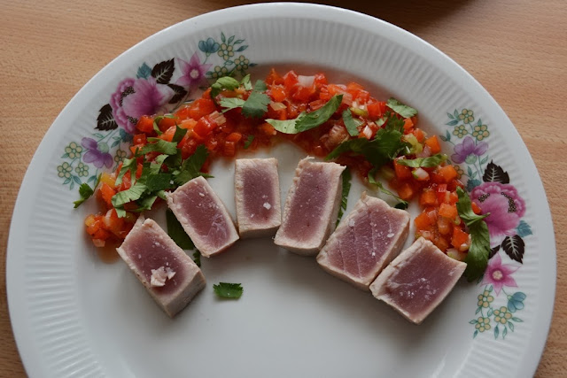 Tuna with peppers