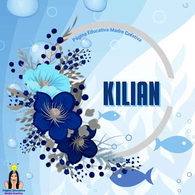 Pin Nombre Kilian para imprimir gratis GAFETE