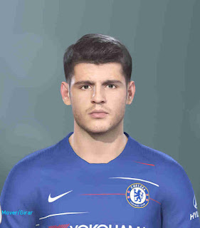 PES 2019 Faces Álvaro Morata by Hugimen