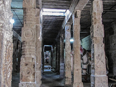 Beautiful Pillars inside the temple