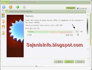 setting memory android x86 untuk virtual box linux