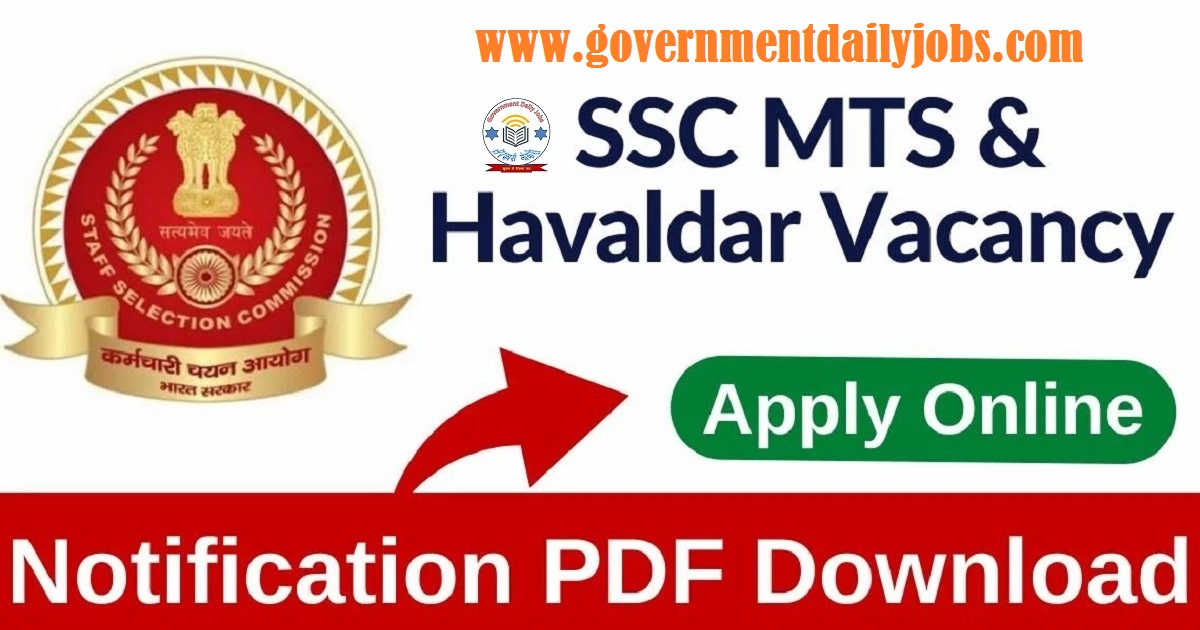 SSC MTS NOTIFICATION 2023 OUT FOR 1558 HAVALDAR VACANCY, FORM FILL UP DATES, CHECK ELIGIBILITY