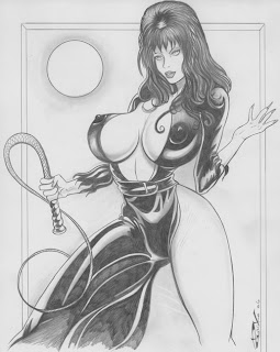 Elvira with whip by Lee Rumiko