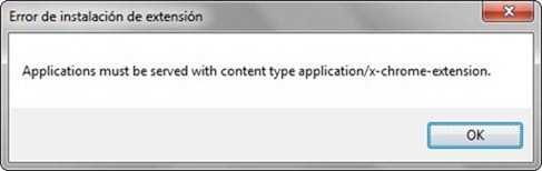 Chrome WebApp installation error