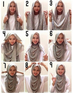 Foto Tutorial Hijab Modern Tanpa Ninja Terbaru 2018