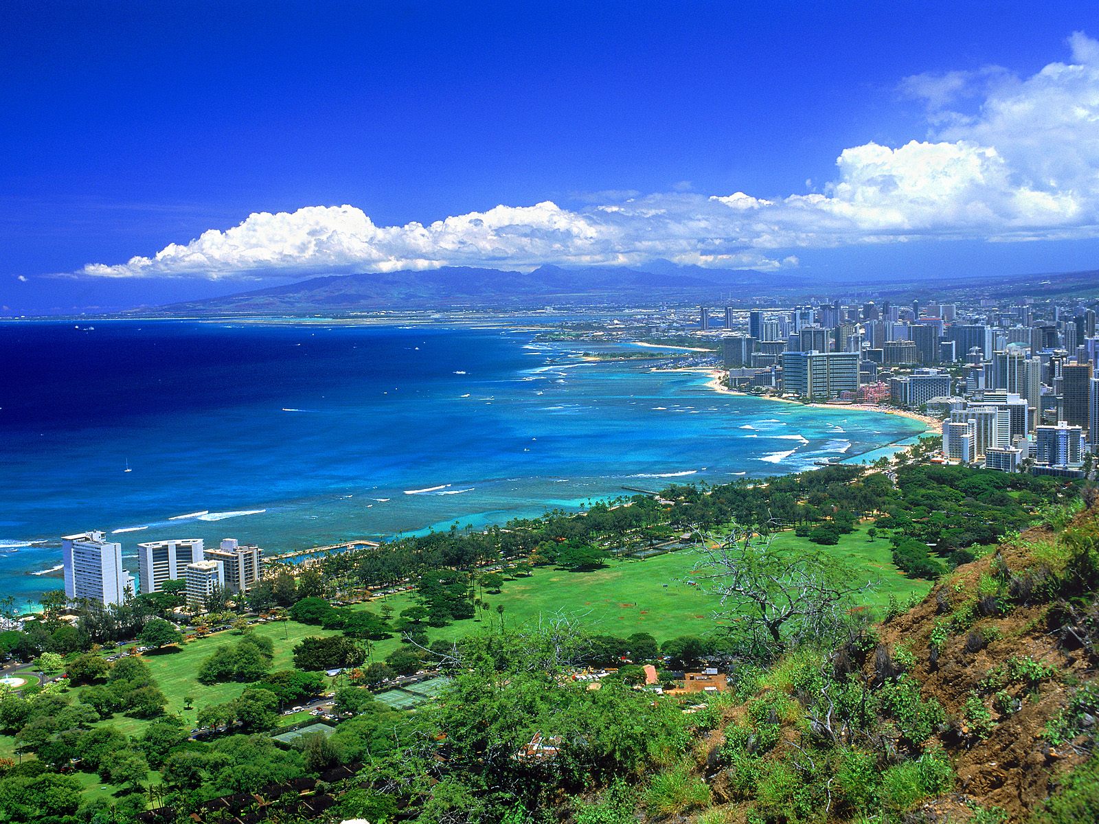 Diamond Head - Oahu, Hawai - ~ Hd Desktop Wallpaper