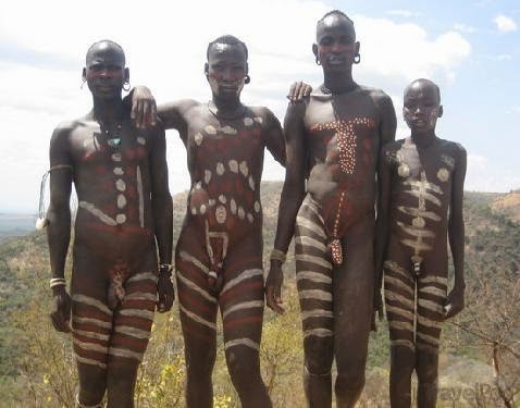 Mursi Men With Body Paint by TravelPod Member Jeneggener