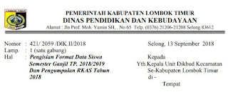  Permintaan Data Siswa Semester Ganjil TP Permintaan Data Siswa Semester Ganjil TP. 2018/2019