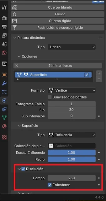 El apartado Disolución.
