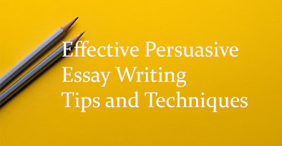 this is a cover image of tips and techniques in writing an effective persuasive essay