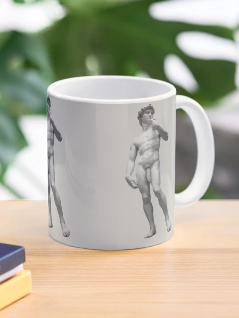 Michelangelo's David coffee mug