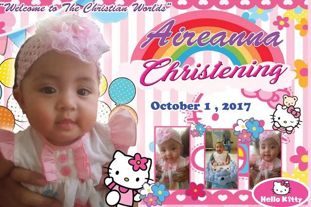 Hello Kitty Tarpaulin for Christening is a nice and free download. It is an editable files. You can edit and customize it. It looks so cool. You can use it for your different purpose. It is very easy to customize. You can use it as your business scrapbook