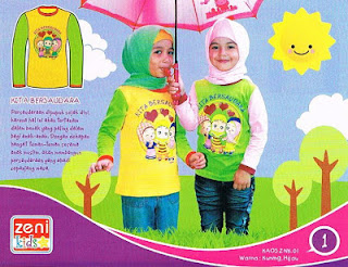 Katalog Kaos Anak Perempuan Zenitha Kids Terbaru