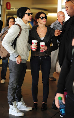 Ashley Greene and Joe Jonas at LAX Airport