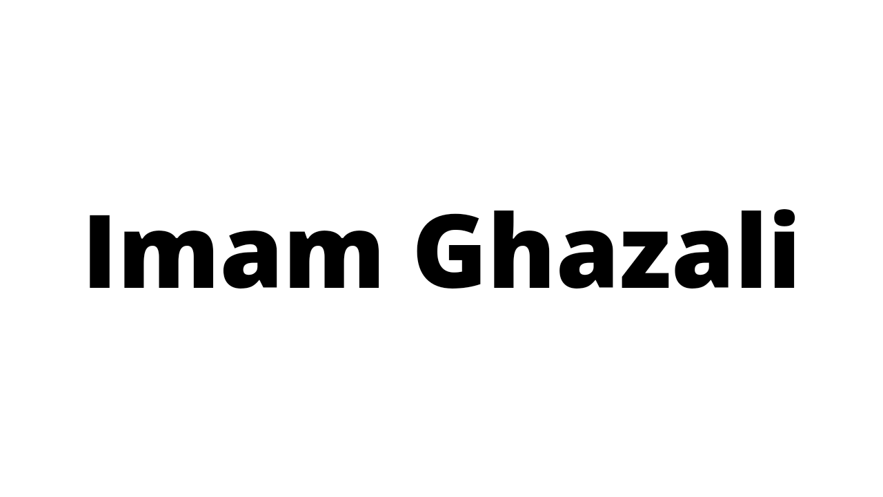 imam ghazali