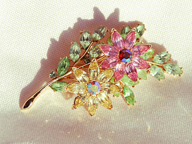 Trifari Floral Pin Brooch