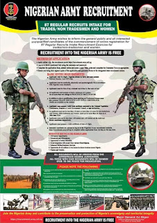 BREAKING NEWS: Nigerian Army Open Portal Now for Apply Ongoing Regular Recruit Intake Applications 2024- Apply Now