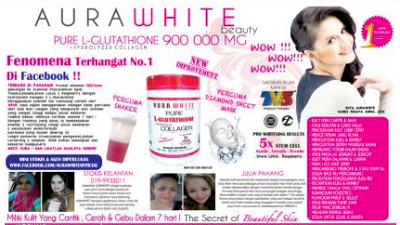 aurawhite menghilangkan kulit kusam, bekas jerawat, putih, cantik berseri