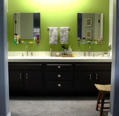 Lowes Bathroom Cabinets on Love Lace  Painted Bathroom Cabinets