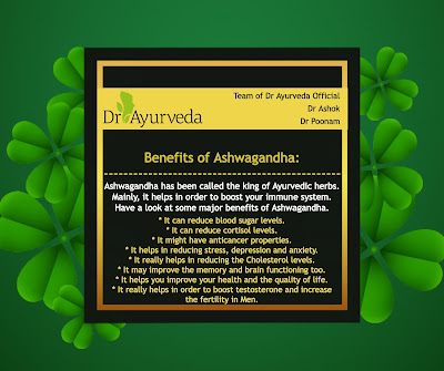 Ashwagandha benefits by Dr Ayurveda Official
