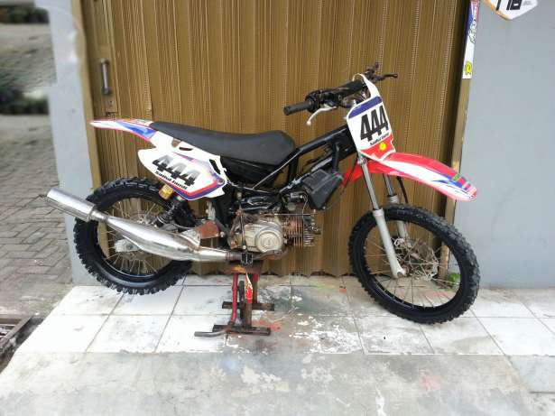 Gambar Modifikasi Bebek Standar 2 Tak Grasstrack Fizr 