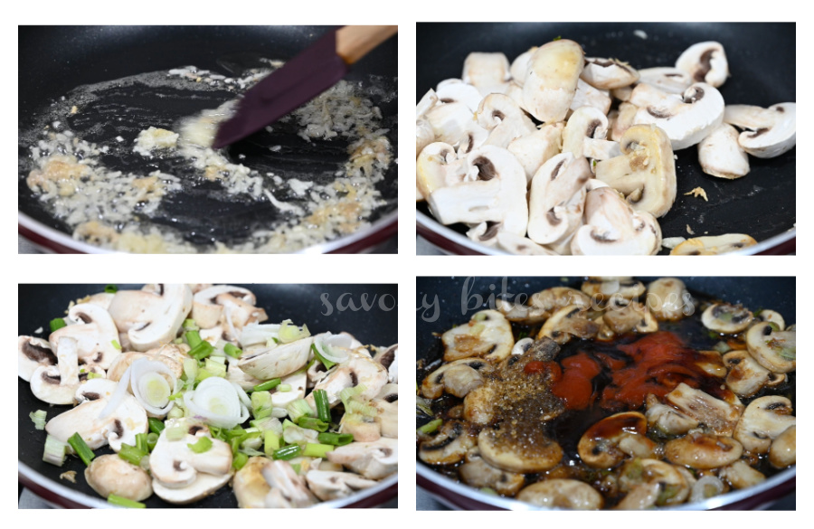 steps to make the mushroom ramen