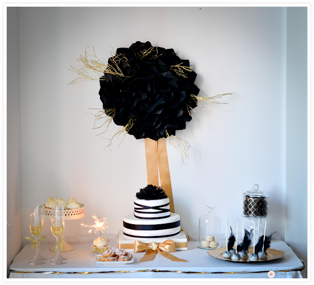 New Year's Eve party in gold and black from BistrotChic