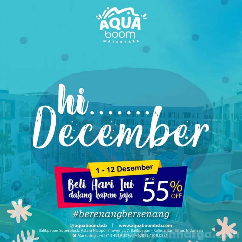 Aquaboom Promo Super Sale 12.12 Harbolnas Diskon hingga 55%