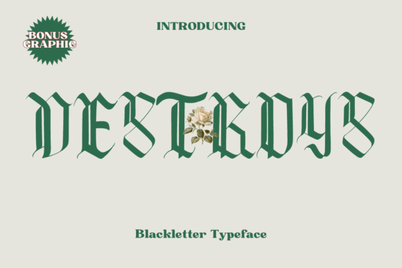 Destroys Blackletter Font