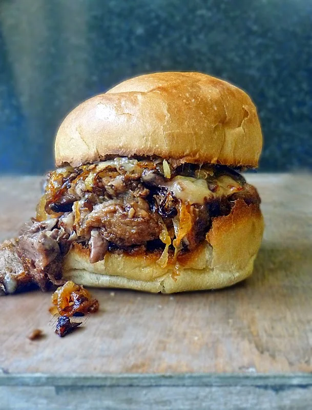 Beef Short Rib Sandwich | by Life Tastes Good  #ManFood #SundaySupper