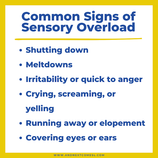 Common signs of sensory overload