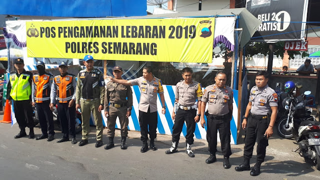 Kapolres Semarang Cek Lokasi Pos Pam Lebaran Dalam Pelayanannya