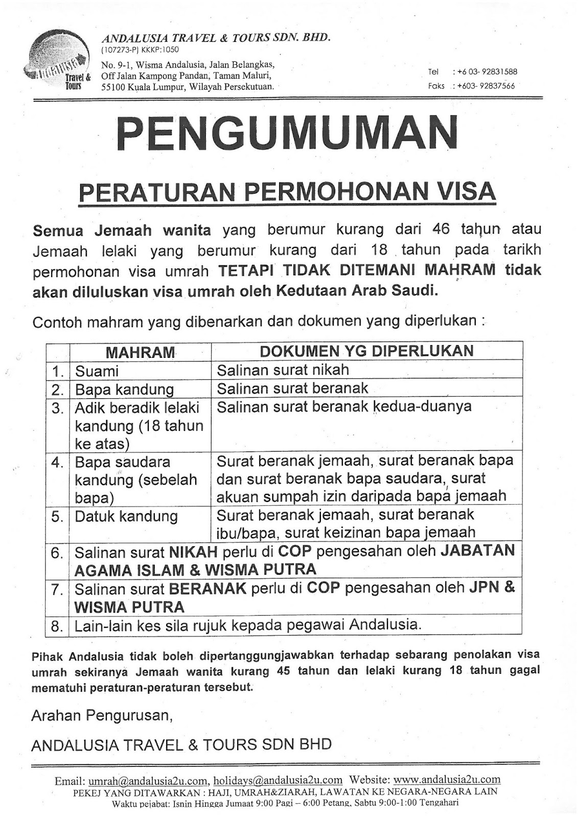 Detik Kembara Di Tanah Gersang: SYARAT BAHARU PERMOHONAN 