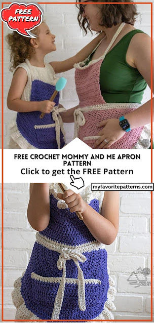 Free Crochet Mommy and Me Apron Pattern