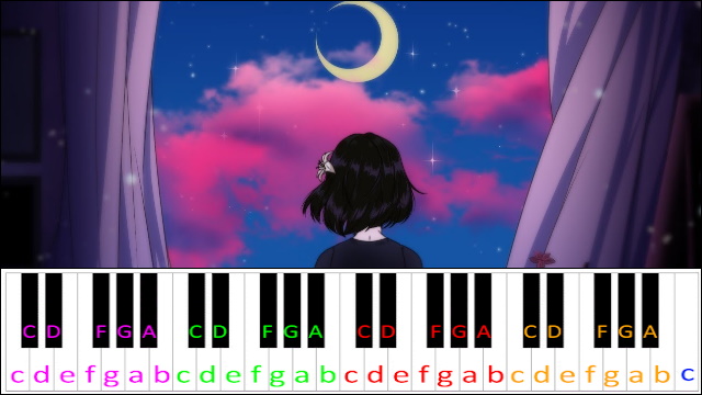 Dreamy night ♫ by comfi beats / Lilypichu Piano / Keyboard Easy Letter Notes for Beginners