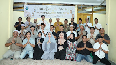 Kembali Prokopim Setda HSU Bukber dengan Awak Media Kota Amuntai