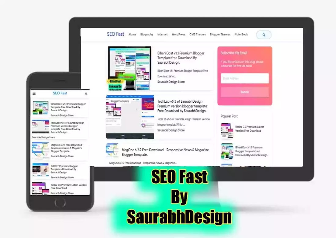 SEO Fast Premium responsive Blogger Template free download by SaurabhDesign. SEO Fast Premium responsive Blogger Template free download by SaurabhDesign.