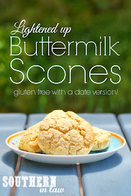 Lightened up Buttermilk Scones - Gluten Free Scone Recipe