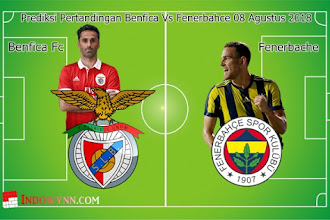 Prediksi Pertandingan Benfica Vs Fenerbahce 08 Agustus 2018