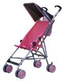 BeBeLove USA Single Umbrella Stroller, Solid Red