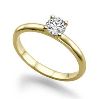 Verlobungs Diamant Ring 0.25 Karat (VS2/F) in 585er Gelbgold