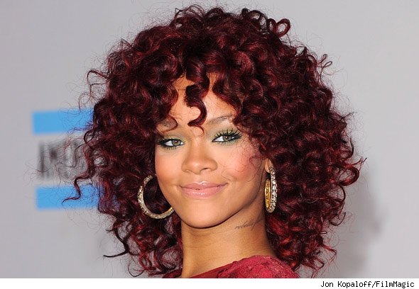 rihanna red hair red dress. makeup Rihanna#39;s new red hair rihanna hair red. rihanna hair red curly.