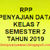Download RPP Penyajian Data Kelas VII Semestar 2 K13 Tahun 2019