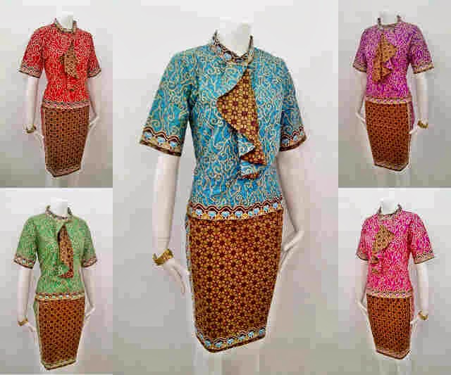 ModelBaju24 Model  Baju  Batik Pramugari  Terbaru 