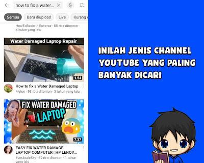 Channel YouTube paling banyak dicari